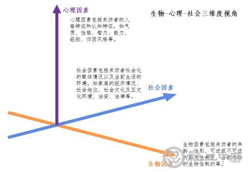 图1：生物-心理-社会三维度视角示意图
