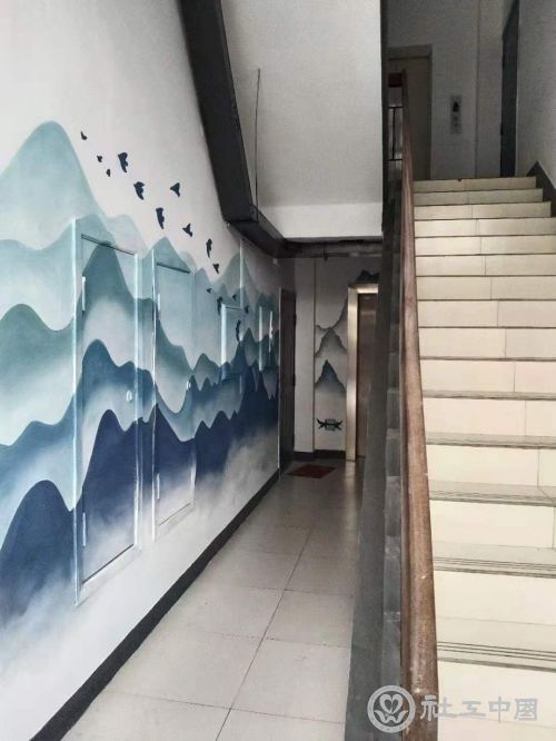 楼道墙面涂鸦